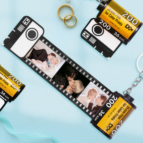 Precious Moments in a Roll Custom Photo Film Keychain