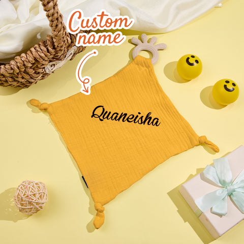 Personalized Baby Comfort Blanket with Embroidered Name