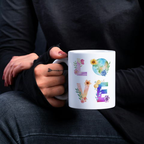 Floral Love Coffee Mug