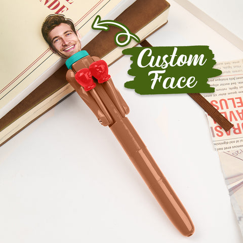 Custom Face Photo Boxing Pen Fun Interactive Stress Relief Gift for Kids