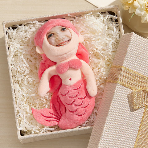 Custom Face Plush Animal Keychain Personalized 3D Mini Doll