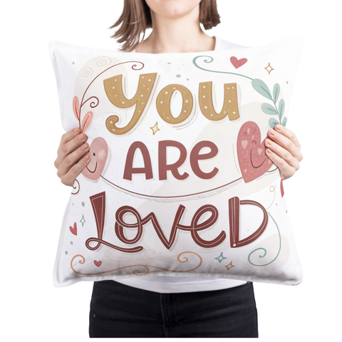 You Are Loved Square Pillow