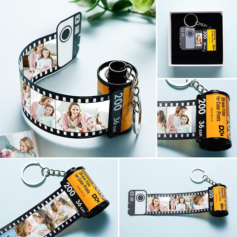 Precious Moments in a Roll Custom Photo Film Keychain