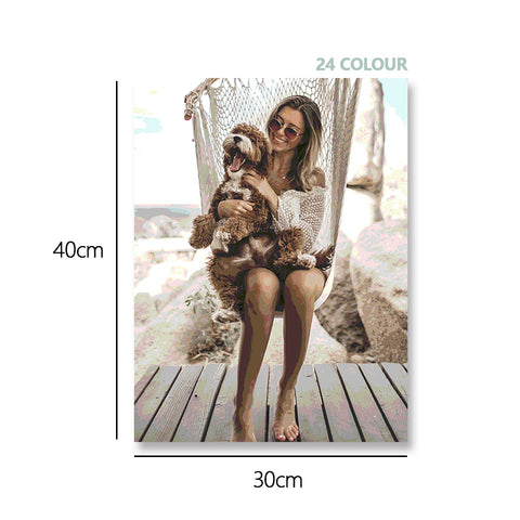 Custom Photo to Oil Painting Canvas DIY Digital Art
