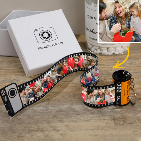 Precious Moments in a Roll Custom Photo Film Keychain