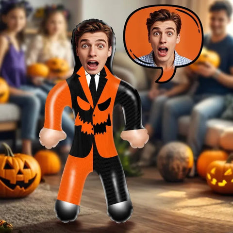 Funny Custom Face Mr. Pumpkin Blow Up Dolls