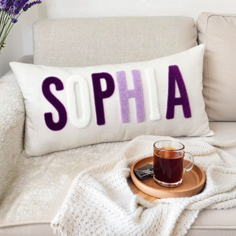 Personalized Baby Girl Room Pillow Cover with the Name
