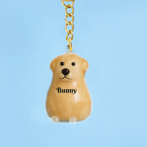 Custom Name Dog Hair Collector Keychain/Bag Charm