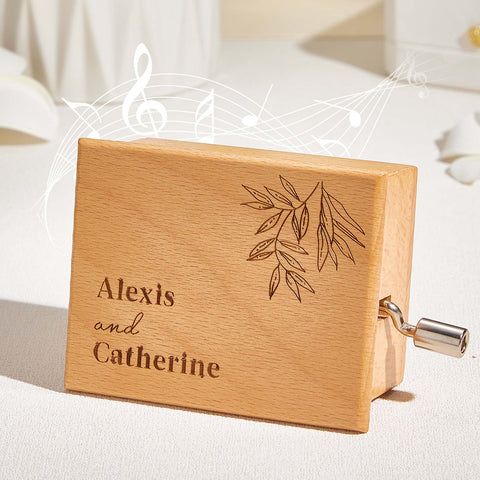 Custom Text Hand-Cranked Paper Strip Music Box – 15-Note Movement with 2 Pre-Printed 15-Second Melodies