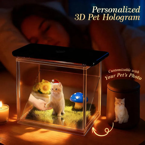 Everlasting Memories: Custom 3D Digital Pet Hologram Display