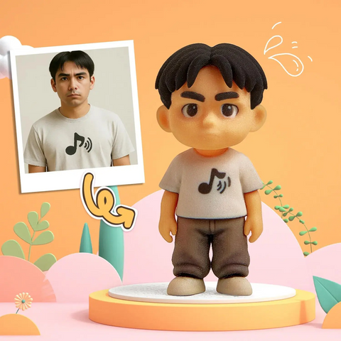 Cute Custom 3D Mini Figure Office Desk Figurine