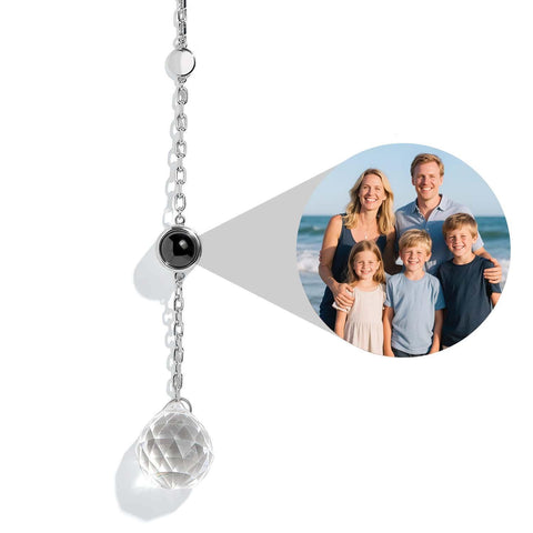 Custom Photo Projection Car Ornament – Crystal Sun Catcher