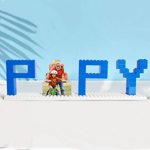 Personalized DAD & PAPA Photo Building Block Puzzle