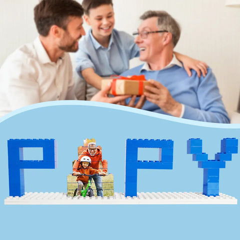 Personalized DAD & PAPA Photo Building Block Puzzle