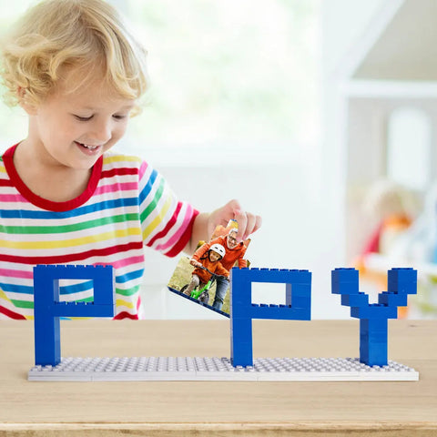 Personalized DAD & PAPA Photo Building Block Puzzle