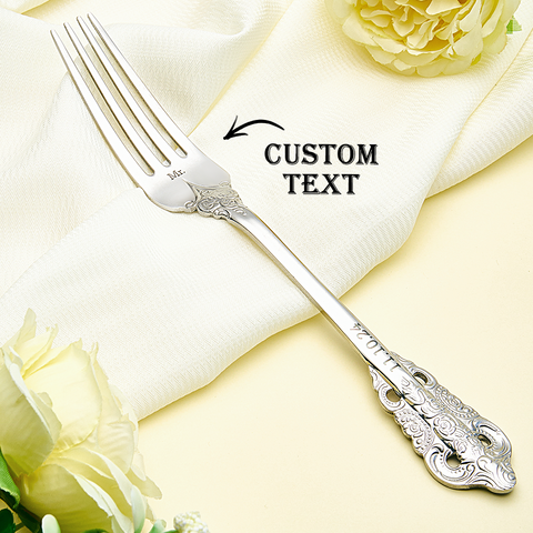 Personalized Wedding Forks Custom Engraved Tableware Gift Set