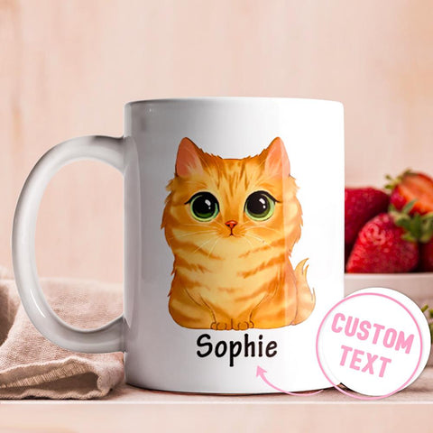 Personalized Cute Matercolor Magic Cats Mug