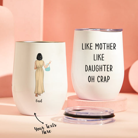 Like Mother, Like Daughter Custom Tumbler with Names