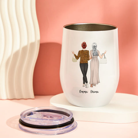 Like Mother, Like Daughter Custom Tumbler with Names