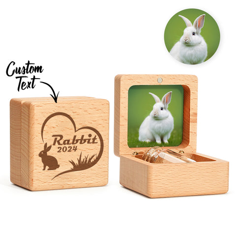 "Always In My Heart" Custom Pet Fur Memorial Box