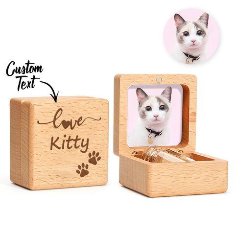 "Always In My Heart" Custom Pet Fur Memorial Box