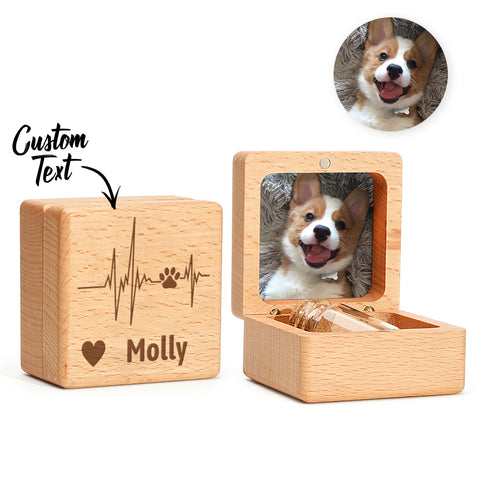 "Always In My Heart" Custom Pet Fur Memorial Box