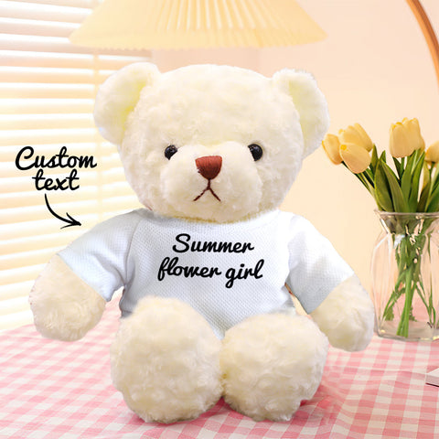 Personalized Teddy Bear Plush Toy with Custom Text for Kids