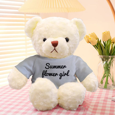 Personalized Teddy Bear Plush Toy with Custom Text for Kids