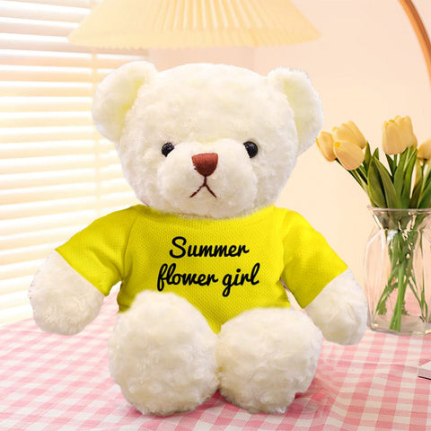 Personalized Teddy Bear Plush Toy with Custom Text for Kids