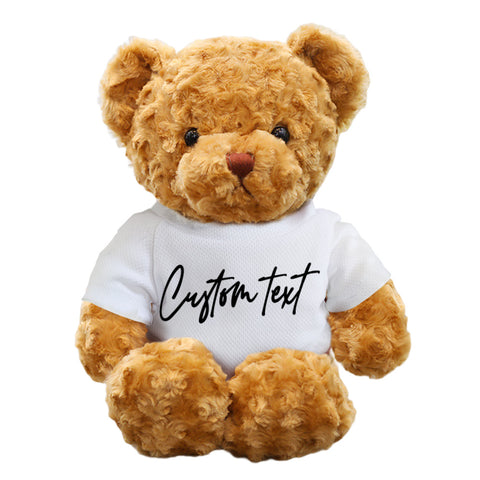 Personalized Teddy Bear Plush Toy with Custom Text for Kids