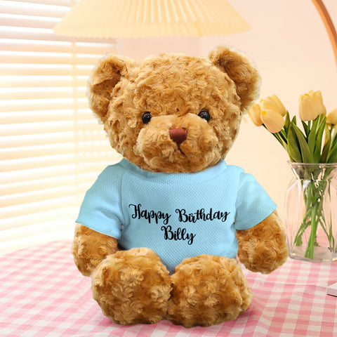 Personalized Teddy Bear Plush Toy with Custom Text for Kids