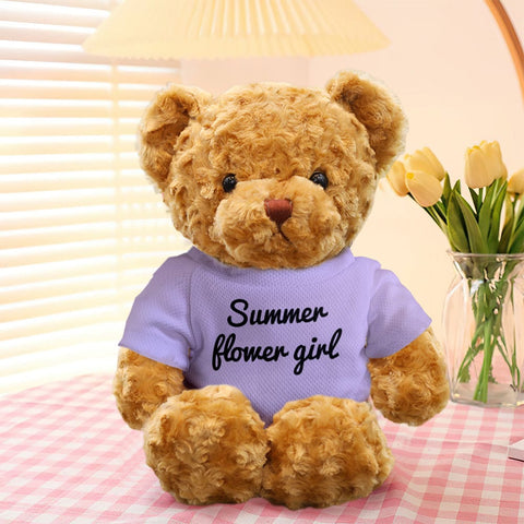 Personalized Teddy Bear Plush Toy with Custom Text for Kids