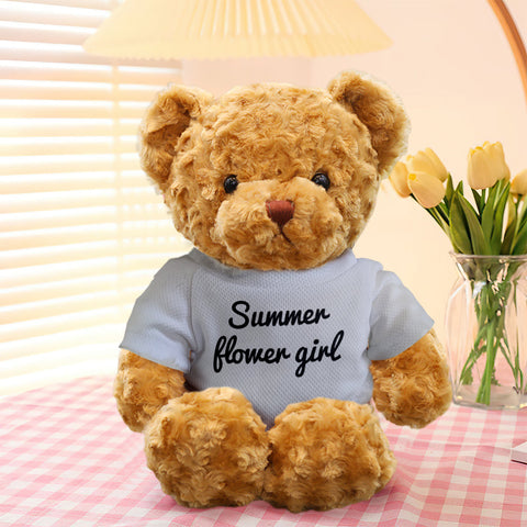 Personalized Teddy Bear Plush Toy with Custom Text for Kids
