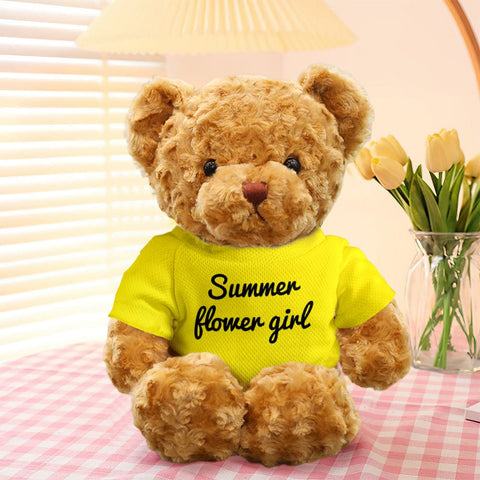 Personalized Teddy Bear Plush Toy with Custom Text for Kids