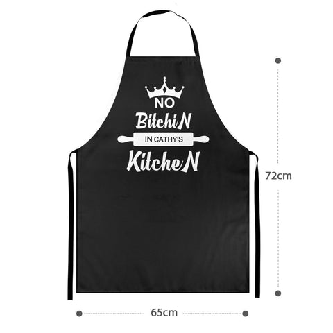 No Bitchin' in My Kitchen' Apron with Custom Name