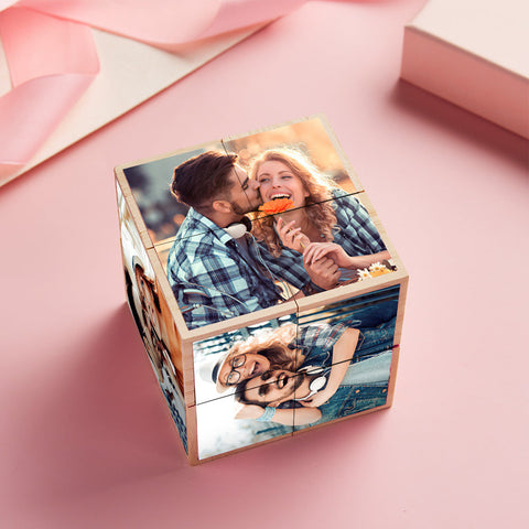 Unfold the Memories Custom Magic Photo Cube Stress-Relief Gift