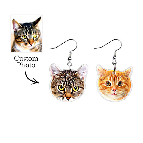 "Pawsonalized" Pet Face Earrings: Furry Friend Forever Close