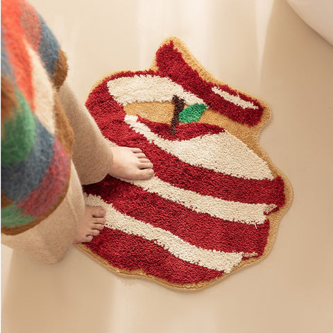 Christmas Apple-Shaped Doormat