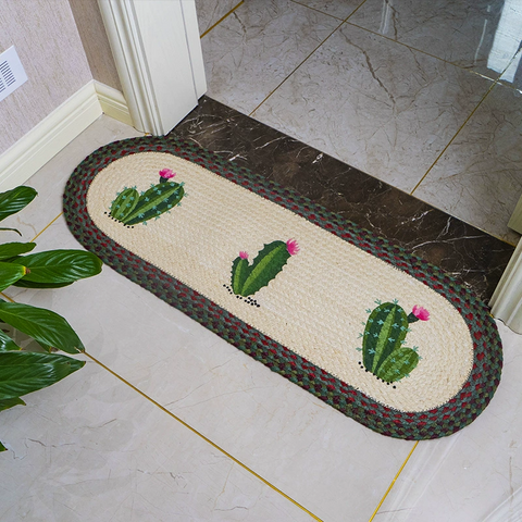 Eco-Friendly Handwoven Jute Rug for a Cozy Home