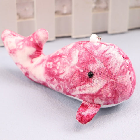 Handmade Tie-Dye Dolphin Keychain Bag Charm Gift