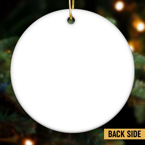Baby's First Christmas Thing 3D Effect - Custom Ceramic Ornament