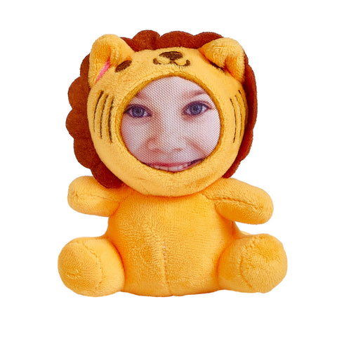 Custom Face Plush Animal Keychain Personalized 3D Mini Doll