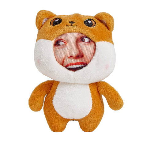 Custom Face Plush Animal Keychain Personalized 3D Mini Doll