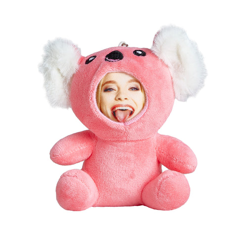 Custom Face Plush Animal Keychain Personalized 3D Mini Doll