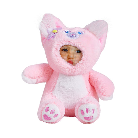 Custom Face Plush Animal Keychain Personalized 3D Mini Doll