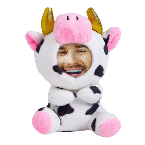 Custom Face Plush Animal Keychain Personalized 3D Mini Doll