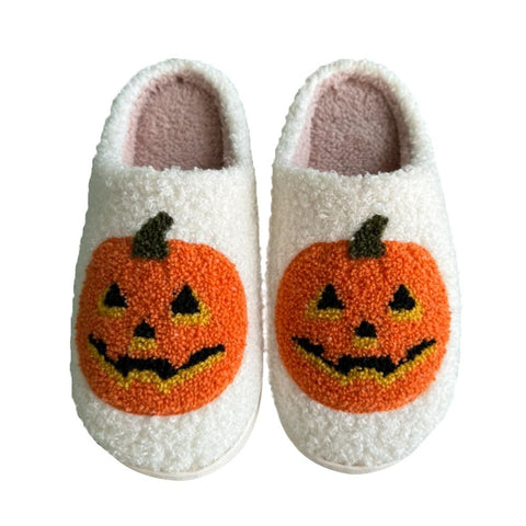 2025 Halloween Pumpkin Home Cotton Slippers
