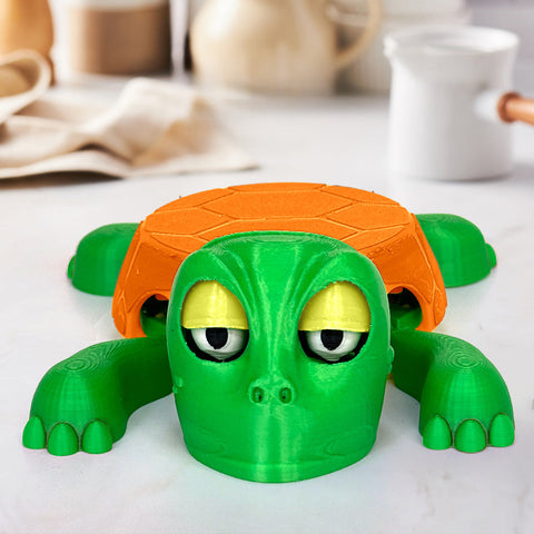 Creative 3D Printed Open Eyed Turtle Coaster Coffee Cup Holder