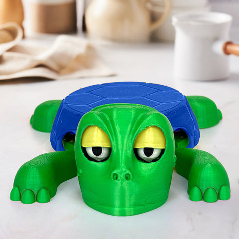 Creative 3D Printed Open Eyed Turtle Coaster Coffee Cup Holder