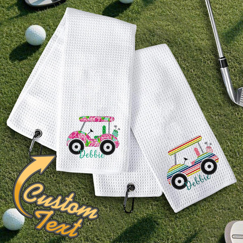 Personalized Women’s Golf Towel with Custom Embroidered Name